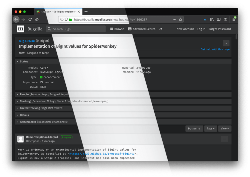 Демонстрация темного режима в новом Файерфоксе